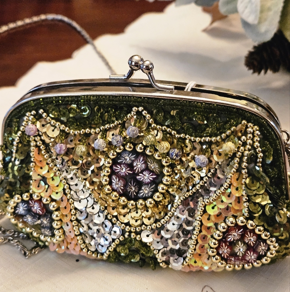 Miracle Multicolor Sequin Clutch